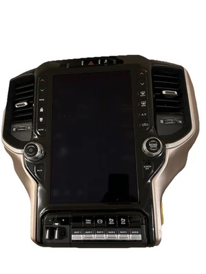 2019-2025 Dodge Ram 1500 12” Radio OEM W Bezel - Image 1 of 3
