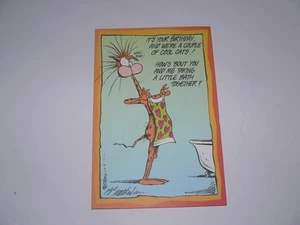 Vintage 1997 Opus n Bill Birthday Funny Greeting Card Cool Cats - Picture 1 of 3