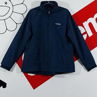 New With Tags Tommy Hilfiger Navy Blue Regatta Water Resistant Jacket Women’s XL - Image 1 of 4