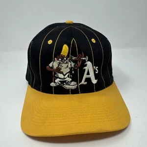vintage 1993 Looney Tunes Oakland A's Taz Snapback Hat - Picture 1 of 24