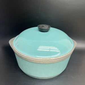 De Colección CLUB Aluminio 4 cuartos Horno Holandés Redondo Tostador Stock Olla Tapa Turquesa Aqua - Imagen 1 de 9