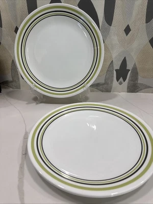 "Corelle ""Garden Sketch Bands"" обеденная тарелка 10-1/4"" б/у в отличном состоянии несколько штук в наличии" - Изображение 1 из 4