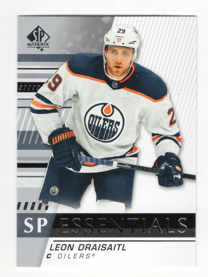 2019-20 SP Authentic Leon Draisaitl Card SPE-LD Edmonton Oilers - Image 1 of 2