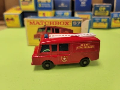 Matchbox Lesney 57 Land Rover Fire Truck Boxed - Image 1 of 3