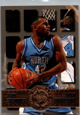 Press Pass Premium Draft Picks 1995 #3 Jerry Stackhouse Foto 1 de 2