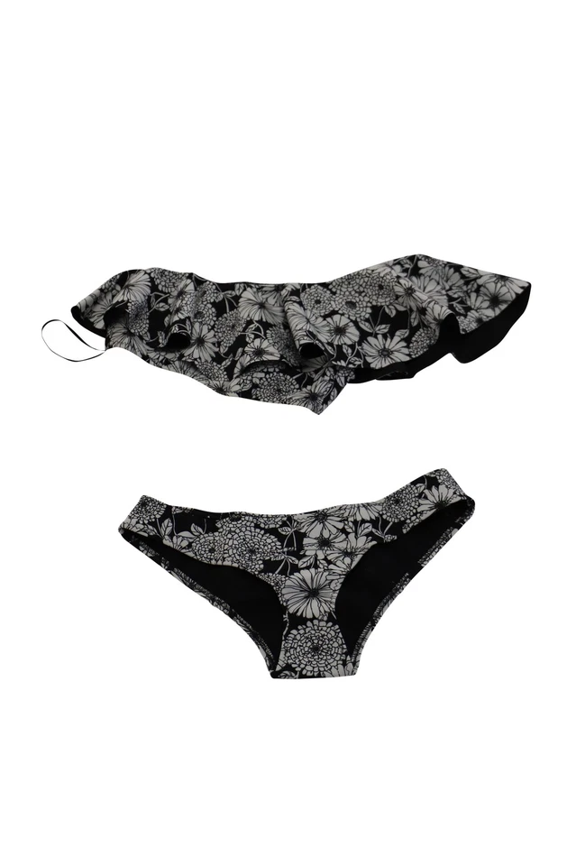 Bikini Lisa Marie Fernández Estampado Floral Un Hombro en Poliamida Mujer XS Foto 1 de 4
