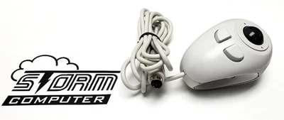 Vintage Ami Trust FDM-G10 Trackball Finger Held Mini Mouse PS2 Connection Works - Image 1 of 4