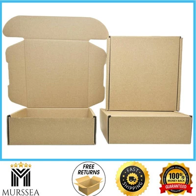 6 X 2 X 2 Inches Small Shipping Boxes 50 Pack Corrugated Cardboardb - Image 1 of 4