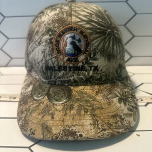 Vtg 2005 Masters National AKC Embroidered Palestine TX on Camo Hat Cap - Picture 1 of 15