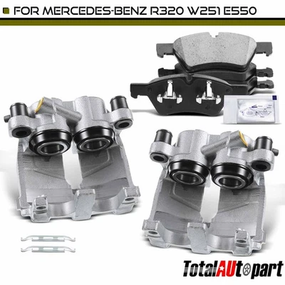 Pinzas de freno y pastillas de freno delanteras izquierda y derecha Mercedes-Benz R320 W251 E550 Foto 1 de 4