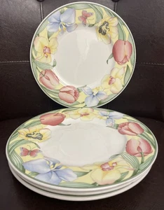 Set of 4 VTG Villeroy & Boch CANARI Salad Plates 8 3/4” W-Germany - Picture 1 of 10