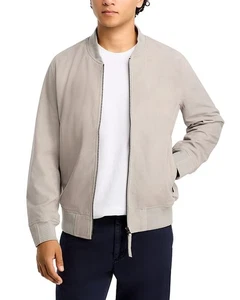 BLANKNYC Goatskin Leather Suede Bomber Jacket Men's L Top Speed Full Zip Closure - Foto 1 di 15
