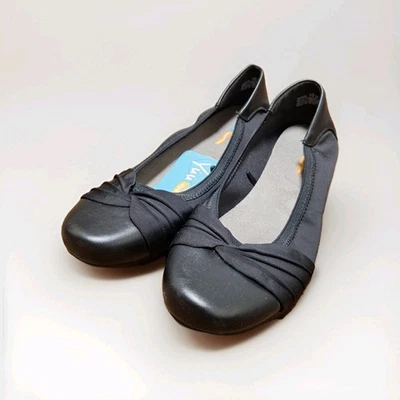 Zapatos cómodos sin cordones planos de ballet negros Yuu para mujer talla 10 nuevos con etiquetas zapatos cómodos Foto 1 de 4