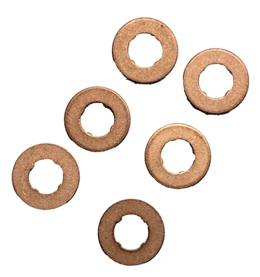 6x Diesel Injector Disc Gasket Compared Bosch F00VP01004 for VW Audi Porsche V6 - Image 1 of 3