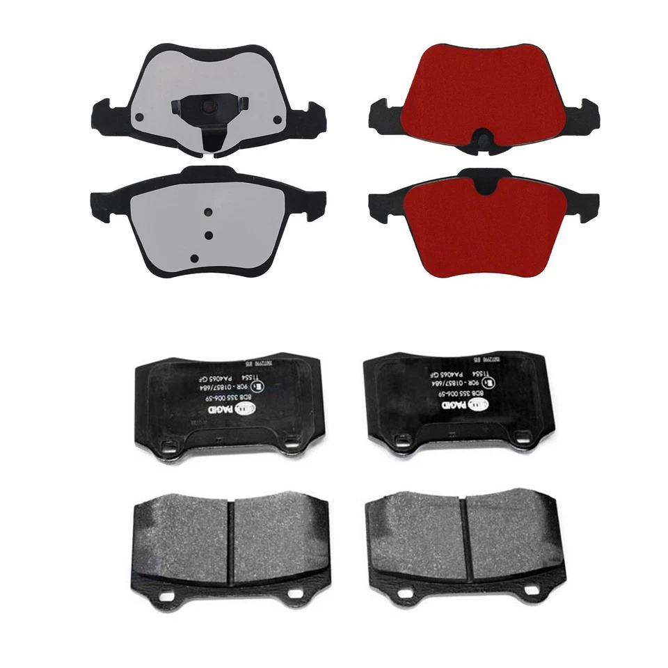 Kit de pastillas de freno de disco delanteras traseras bajas de metal Hella para Jaguar Super V8 XJR Base 2005 Foto 1 de 1