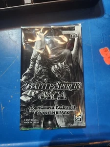 Battle Spirits Saga Tournament Pack Vol. 1 New Sealed Unopened (1 card per pack) - Picture 1 of 2