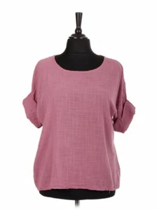 Pink cotton crop top - Picture 1 of 1