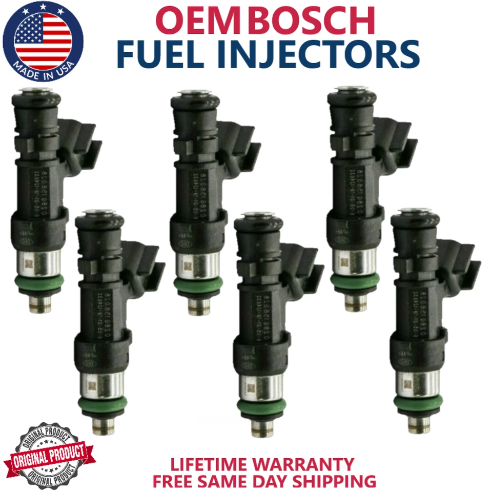 NUEVO x6 Inyectores de Combustible GENUINOS BOSCH Para Dodge Magnum 2005-2008 2.7L/3.5L V6 Foto 1 de 4