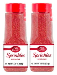 Betty Crocker Sprinkles Red Sugar 2 Pack - Picture 1 of 2