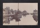 Saxilby Barges on the Fossdyke, Lincolnshire, Real Photographic Postcard, RPPC