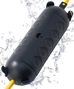Outdoor Extension Cord Cover Waterproof, Black Cord Protector Connector Electric - Picture 1 of 7