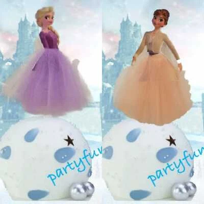 Elsa Cake Topper Frozen 2 Elsa Anna Cake Topper Princess Cake Decoration - image 1 of 4