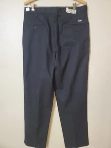 CINTAS WORK PANTS 33×34 Black Pleated Comfort Flex Uniform 865-35 #2018 - Picture 1 of 14