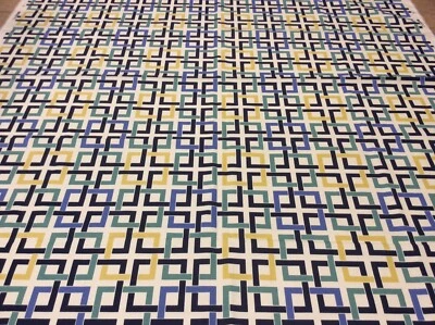 Ткань для дома Robert Allen геометрическая многоцветная для помещений и улицы новая 1 полный ярд - Изображение 1 из 4