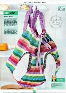~ Patrón de tejido extraíble para súper mochila de vacaciones/playa ~ - Imagen 1 de 2