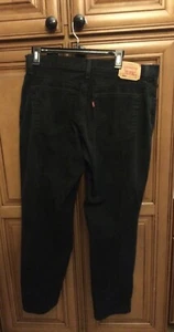 LEVI CLASSIC RELAXED STRETCH 550 WOMANS BLACK JEANS, sz 14, EUC - Picture 1 of 10