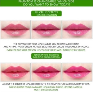 Pink Aloe Vera Lipstick Lip Balm Color Changing Long Lasting Moisturizing-6 Pack - Picture 1 of 3
