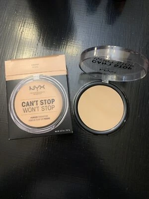 NYX Can't Stop Won't Stop Powder Foundation Finish Natural Full Coverage - Image 1 of 2