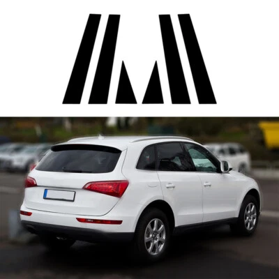 Moldura de puerta lateral con poste de pilar negro 6 piezas para Audi Q5 8R 2009-2017 2010 2011 2012 Foto 1 de 4