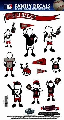 Arizona Diamondbacks Outdoor Rated Vinyl Family Decals MLB Licensed Baseball - Image 1 of 3