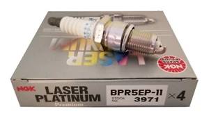 4 Plugs NGK BPR5EP-11/3971 Laser Platinum Premium Spark Plugs - Picture 1 of 1