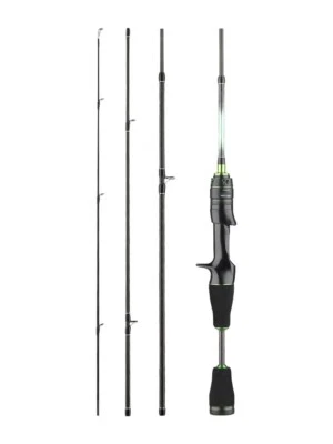 Lure Rods Travel Fishing Rod 4 Section Hight Carbon Fiber Spinning Casting Rod - Image 1 of 4