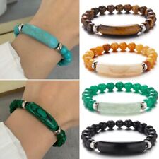 8mm Natural Stone Beaded Bracelet Turquoise  Bangle Women Men Jewelry Party Gift
