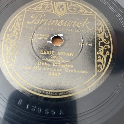 78 RPM DUKE ELLINGTON FAMOUS ORCH- Eerie Moan  - Any Time Any Day BRUNSWICK 6467 - Photo 1/4