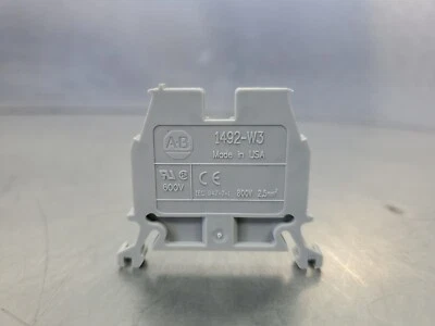 Allen-Bradley 1492-W3 600V 2.5mm² Terminal Block - WHITE - Image 1 of 2