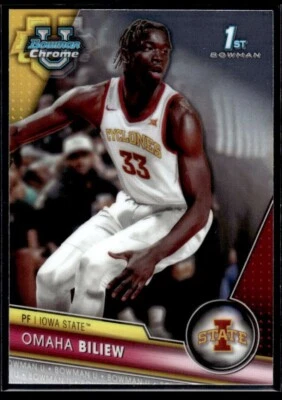 "MINT" Omaha Biliew   2023-24 BOWMAN UNIVERSITY CHROME ROOKIE CARD #32 - Image 1 of 2