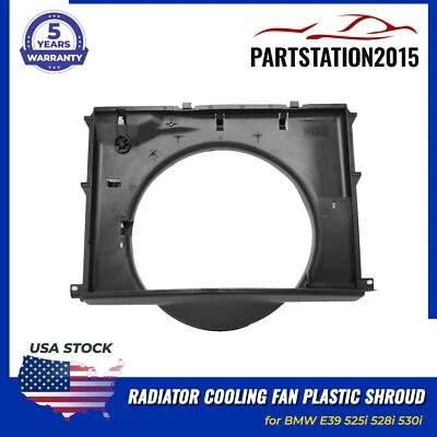 New for BMW E39 525i 528i 530i Radiator Cooling Fan Plastic Shroud 17101438457 - Image 1 of 4