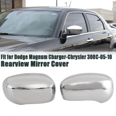 Cubierta de tapa de espejo retrovisor lateral ABS para Dodge Charger Chrysler 300C 2005-10 Foto 1 de 4