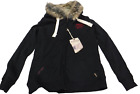 TRIUMPH WOMEN'S SHERPA LINED FAUX FUR HOODED ZIP UP JACKET S SMALL BLACK X8G Only $55.00 on eBay