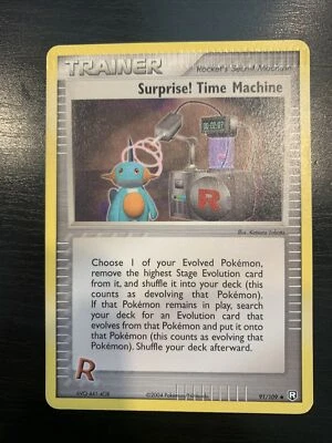 Surprise! Time Machine Team Rocket Returns 91/109 Pack Crimp Misprint - Image 1 of 4