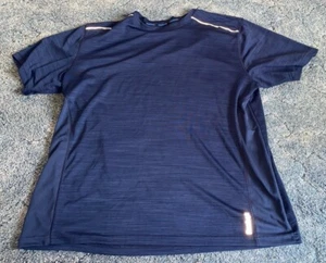 Reebok Mens Short Sleeve Workout/Activewear T-shirt. Sz 2XL & Navy Blue - Picture 1 of 3
