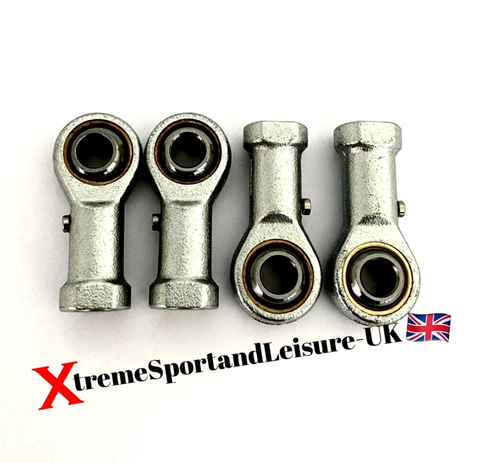 PAQUETE DE 4 EXTREMOS DE VARILLA DE PISTA DE KART KART FEMENINO - JUNTAS ROSA + CERRADURAS VENDEDOR REINO UNIDO - Imagen 1 de 3