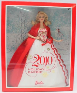 Barbie de vacaciones 2010 Mattel R4545 rojo y blanco vestido rubio muñeca de coleccionistas - Imagen 1 de 8