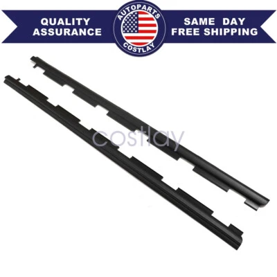 Fits 1988-2000 Chevy GMC Front Outer Window Sweep Weather strip Seal Pair Set - Image 1 of 4
