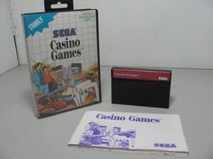 Casino Games Sega Master System Game Complete Aus Cart VGC Tested & Working - Picture 1 of 11