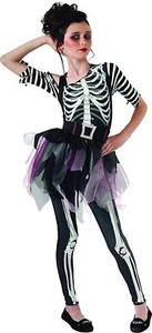 DRAMA QUEENS SKELEE BALLERINA GIRLS SKELETON HALLOWEEN COSTUME CHILD LARGE - Picture 1 of 1
